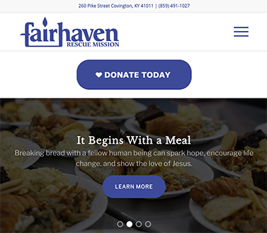 fair haven rescue mission website preview